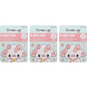 The Crème Shop Be Milky, Skin! Strawberry Cow Face Mask 🐄🍓 3-Pack
